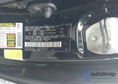 2018 Toyota Sienna Se Premium 8 Passenger from USA, damaged, VIN 5TDXZ3DC0JS917612